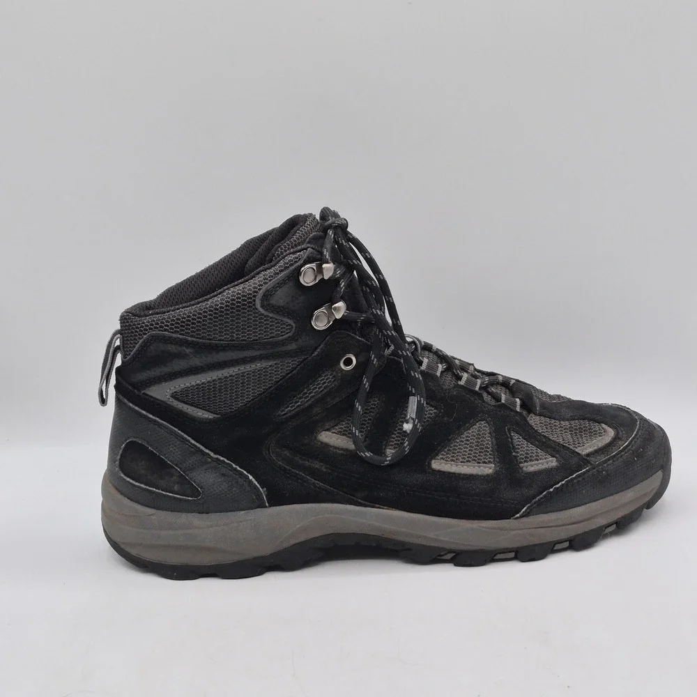 Denali Hiking Boots Mens‎ Size 9.5 Black Leather Mesh Trail Outdoor A17U159F-7